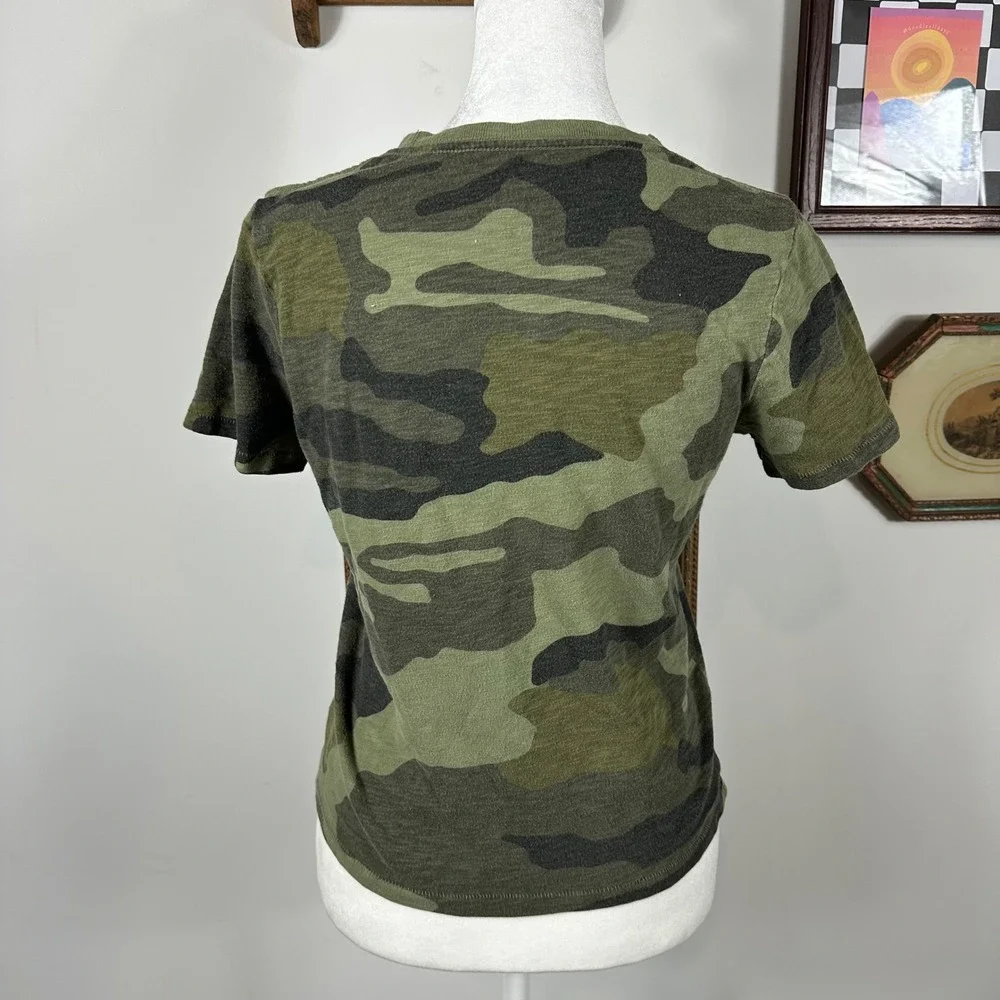 Kids Gap Logo Camo Tee Shirt - SIZE L Baby Tee Y2K‎